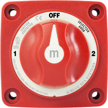 Blue Sea Systems 6008 M-Series Battery Switch 3 Position - Red