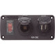 Blue Sea Systems 4363 Water Resistant USB Accessory Panels - 15A Circuit Breaker, 12V Socket, 2.1A Dual USB Charger