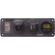 Blue Sea Systems 4366 Water Resistant USB Accessory Panel - Circuit Breaker, 12V Socket, Dual USB Charger, Mini Voltmeter