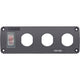 Blue Sea Systems 4367 Water Resistant USB Accessory Panel - 15A Circuit Breaker, 3x Blank Apertures