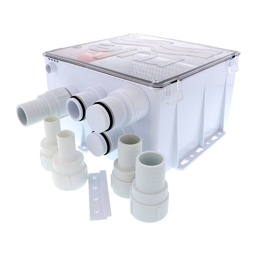 Rule Shower Drain Box with 1100 GPH Pump - 12V