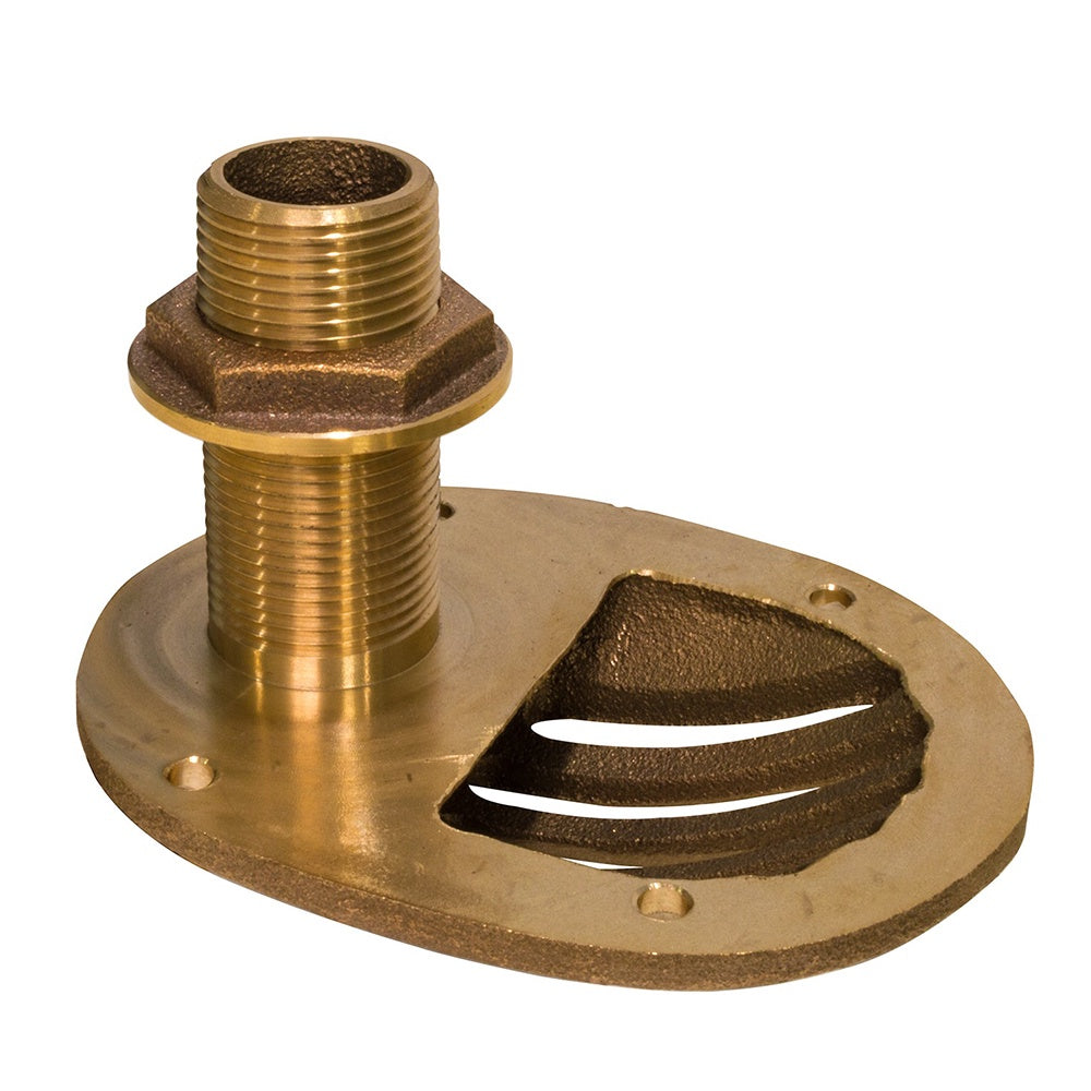 Groco STH Bronze Scoop Thru-Hull With Nut 1-1/2in
