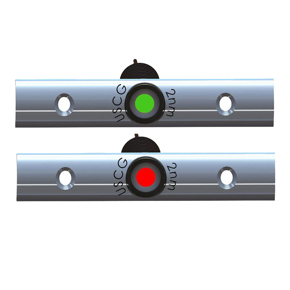 TACO Rub Rail Mounted LED Navigation Light Set - 4" with Deutsch Plug Port & Starboard