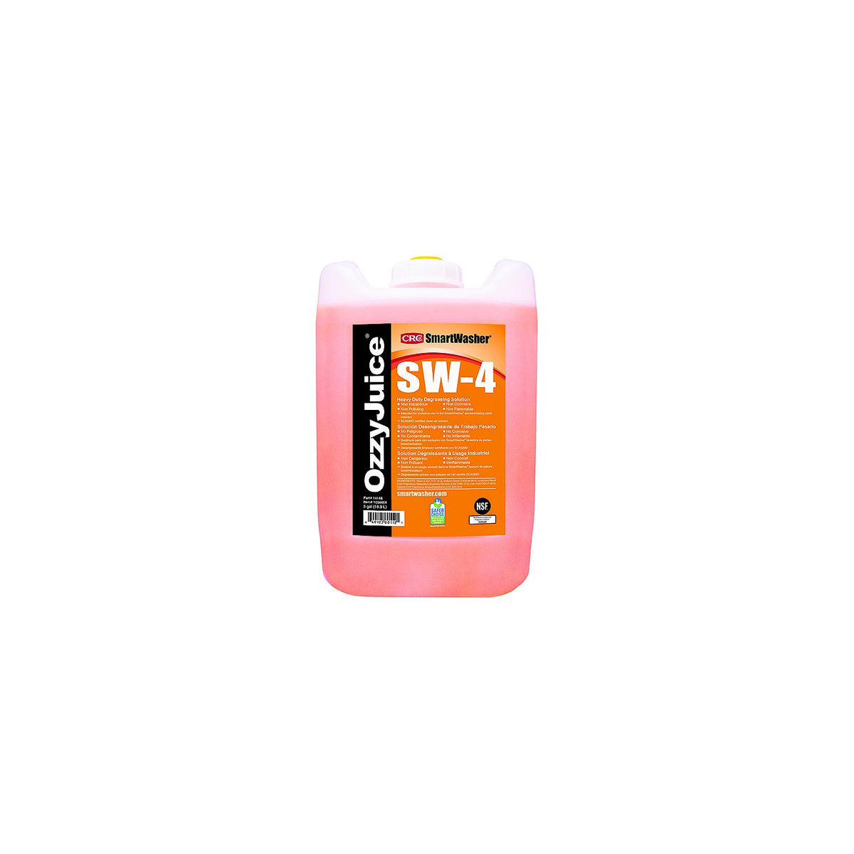 Crc OzzyJuice® SW4 Heavy Duty Degreasing Solution, 5 Gal.