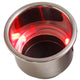 Sea-Dog LED Flush Mount Combo Drink Holder with Drain Fitting - Red LED