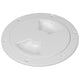 Sea-Dog Quarter-Turn Smooth Deck Plate with Internal Collar - White - 4"