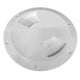 Sea-Dog Quarter-Turn Textured Deck Plate with Internal Collar - White - 8"