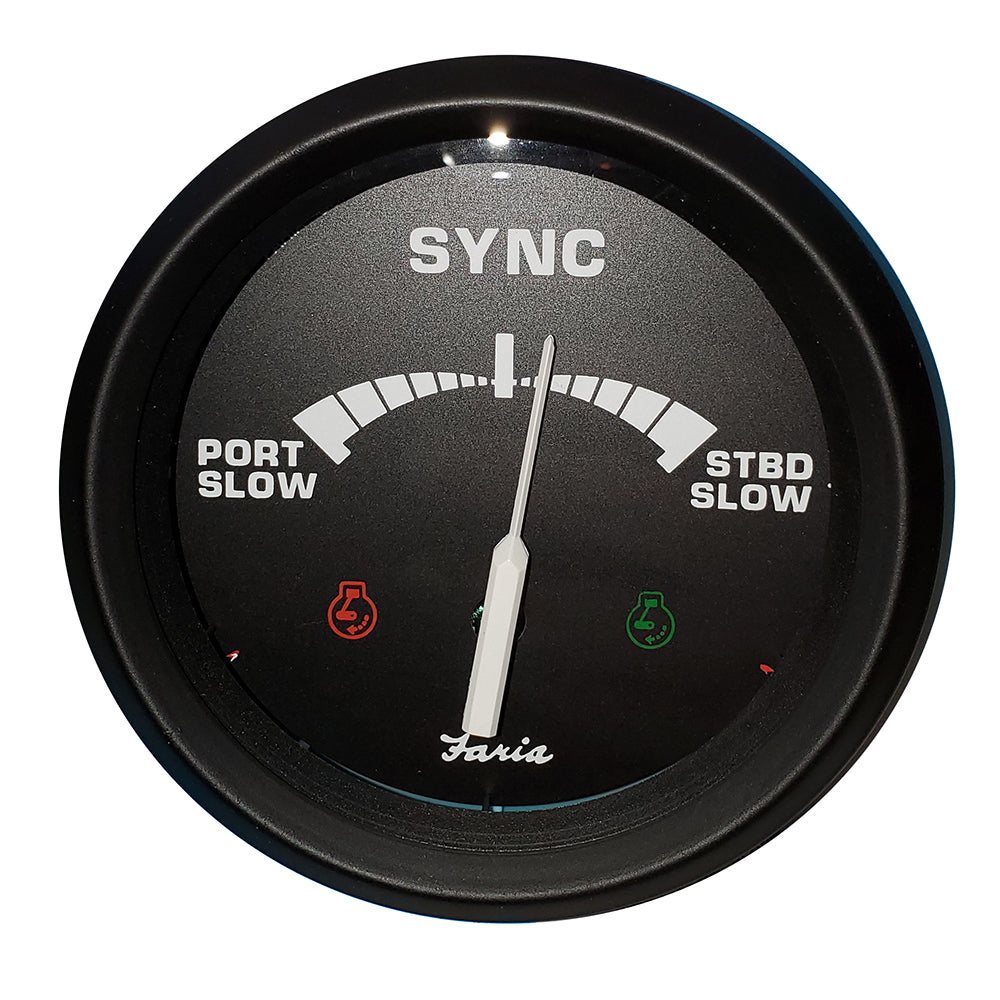 Faria 4" Gauge Engine Synchronizer for Dual Engines Gas & Diesel