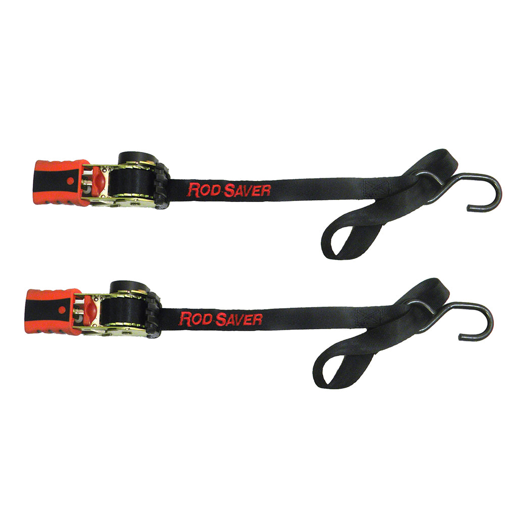 Rod Saver Mini Retractable Tie Down with Soft Hook - 50" - Pair
