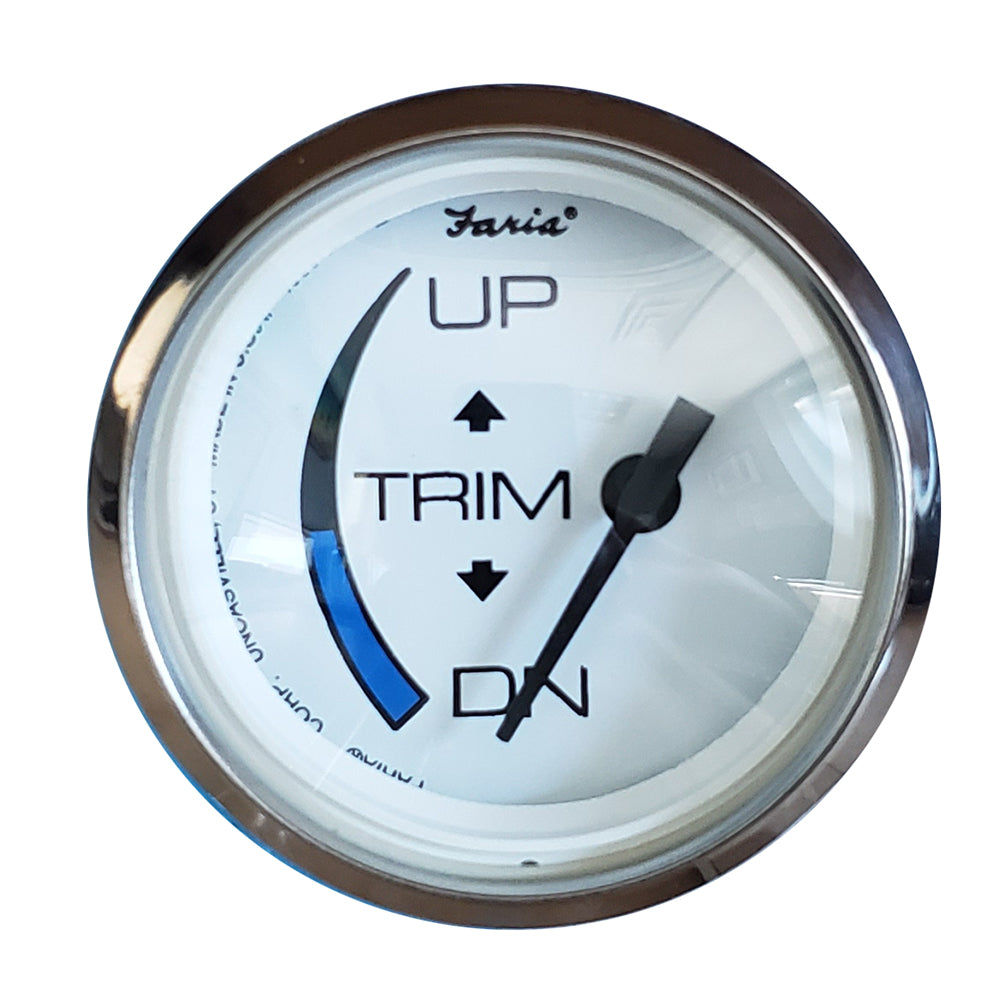 Faria Chesapeake White SS 2" Trim Gauge for Honda Engines