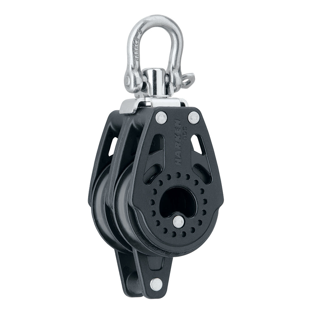 Harken 40mm Carbo Air Double Swivel Block with Becket