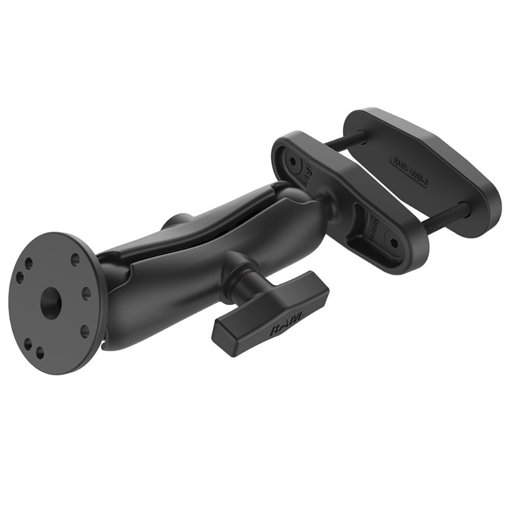 RAM Mount Square Post Clamp for Posts Up to 3" Wide with Arm