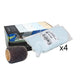 KiwiGrip 4 - 1 Liter Pouches - Blue with 4" Roller
