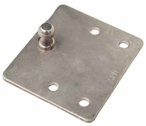 Taylor Made Stainless Gas Lift Hardware, Flat Mounting Bracket with Ball Stud, Pair