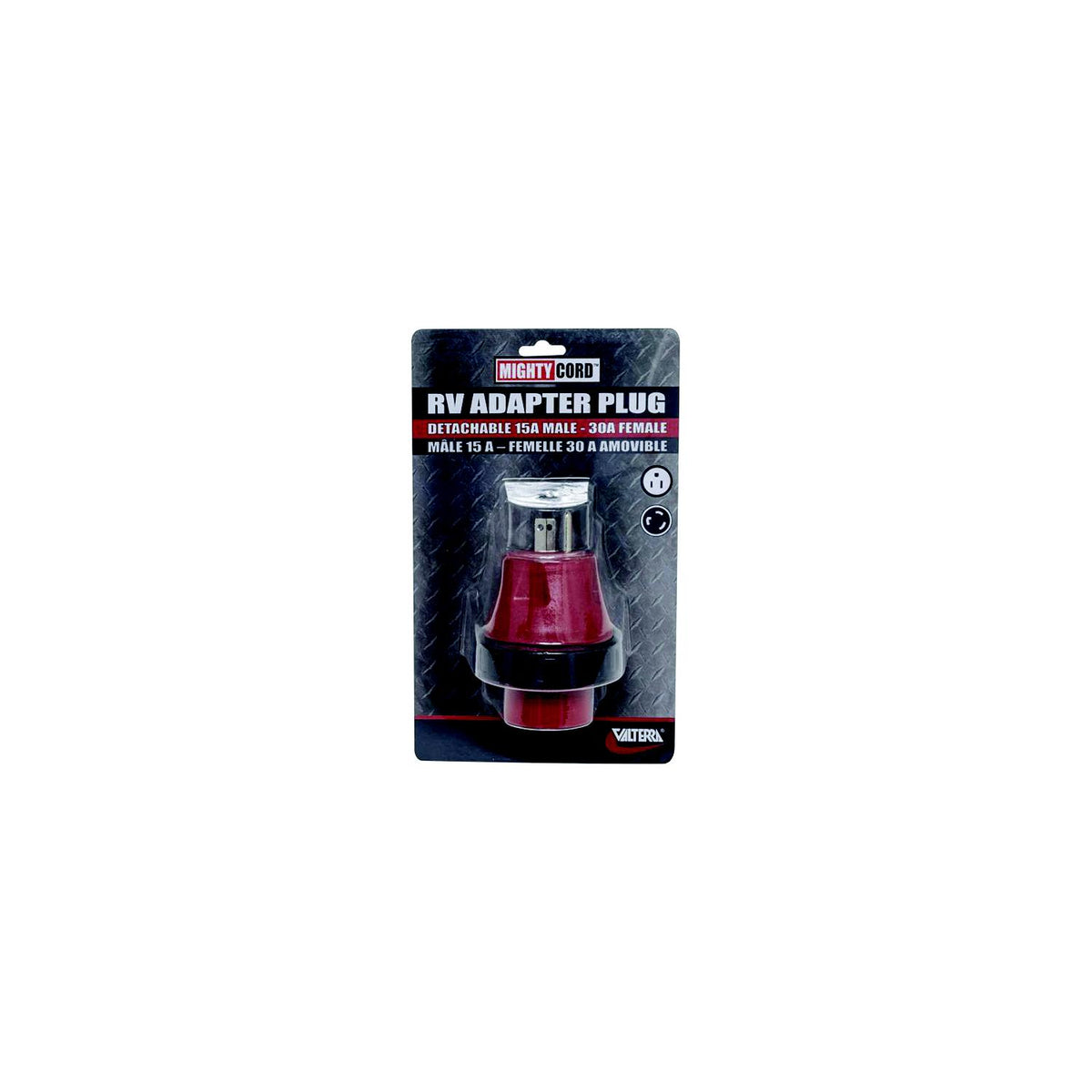 Valterra Mighty Cord RV Electrical Adapter Plug & Locking Ring A10-1530DAVP