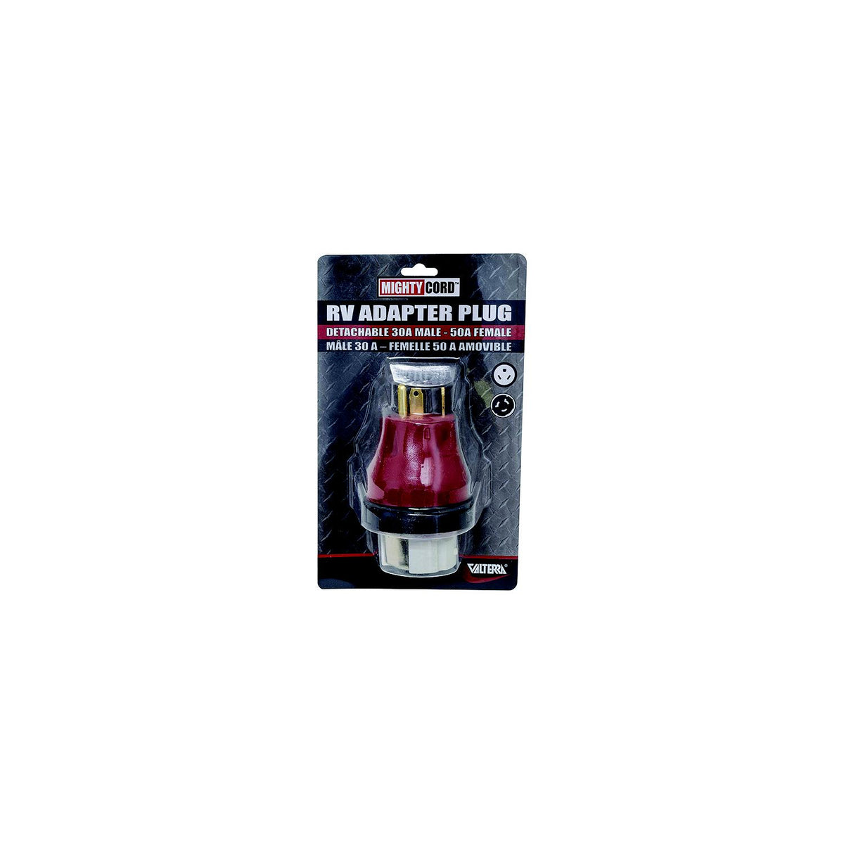 Valterra Mighty Cord RV Electrical Adapter Plug & Locking Ring A10-3050DAVP