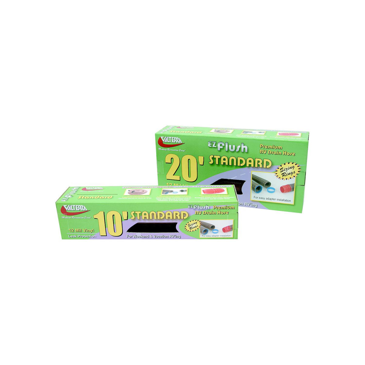Valterra Bronze E-Z Flush Standard 3" x 20' RV Drain Hose