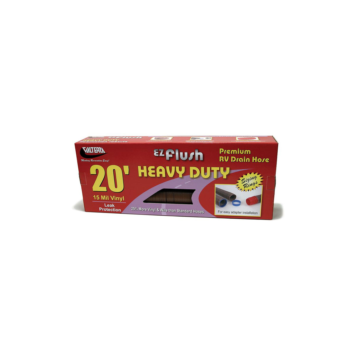 Valterra Bronze E-Z Flush Heavy Duty 3" x 20' RV Drain Hose