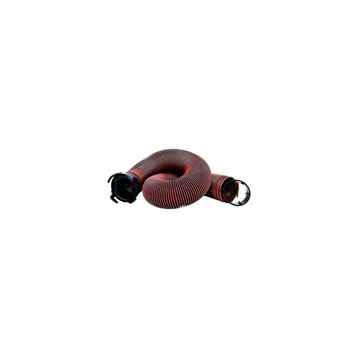 Valterra Bronze 10' E-Z Flush Heavy Duty RV Drain Hose & 3" Straight Hose Adapter
