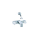 Valterra Phoenix 2-Handle RV Tub & Shower Diverter Faucet with Clear Acrylic Knobs & Shower Head Kit, Chrome