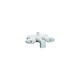 Valterra Catalina Two Handle RV Tub Diverter Faucet, White with White Handles