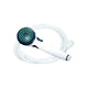 Valterra Phoenix Single Function Hand Held RV Camping Outdoor 60" Metal Shower Hose & Bracket Kit, White