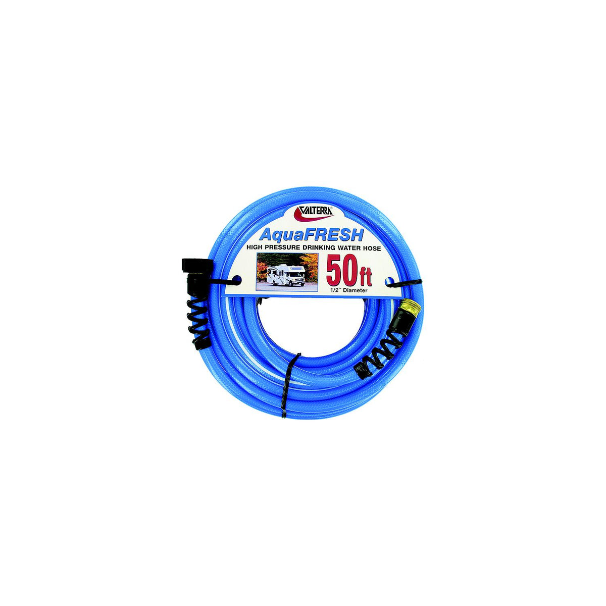 Valterra Blue AquaFresh High Pressure RV Drinking Water Hose, 5/8" x 35'