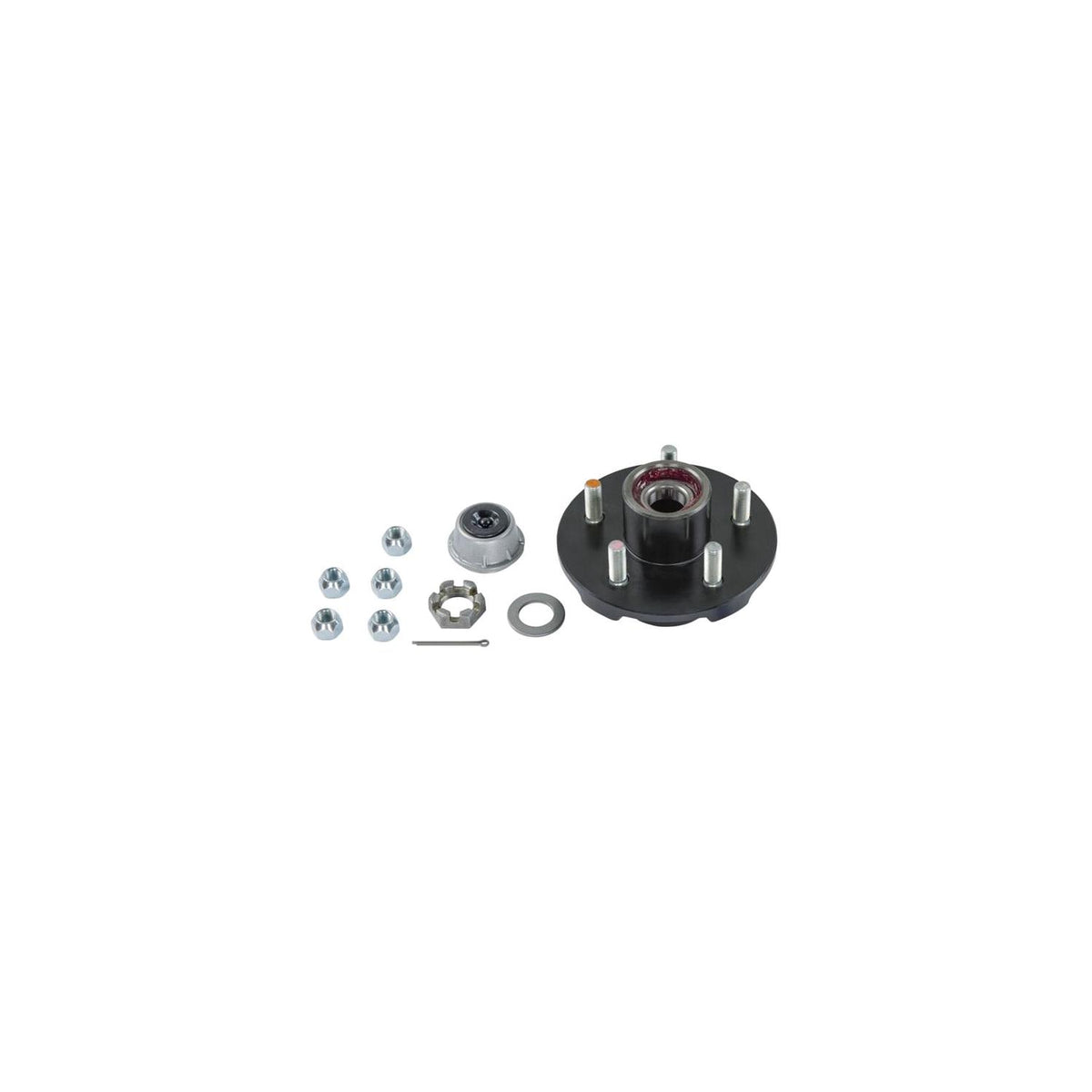 Lippert Complete Pre-Greased Hub Assembly with Lug Nuts - 3,500-lb. Axles, 1/2" Stud #