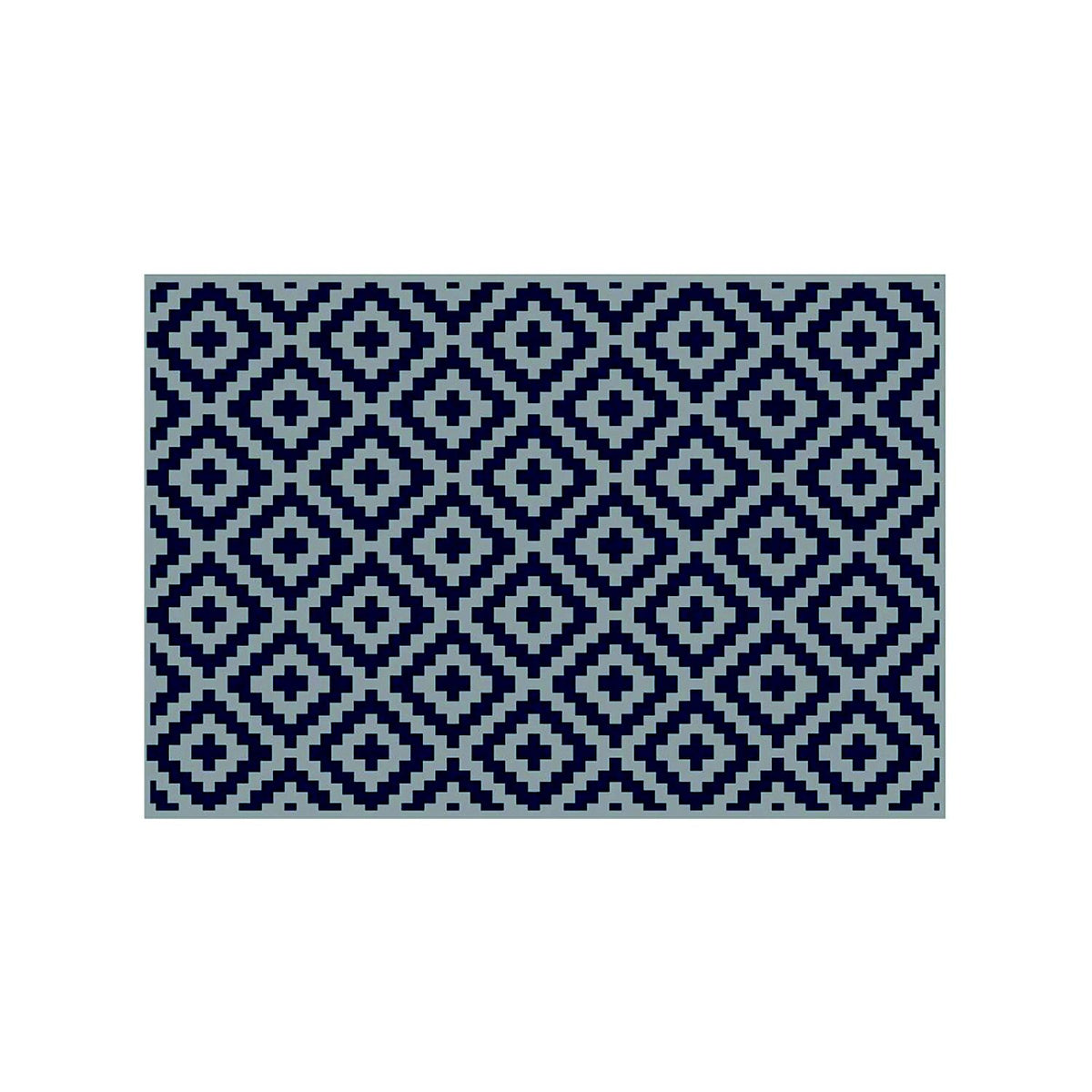 Lippert Solera All Weather Patio Mat 8x12, Blue Grey