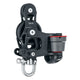 Harken 45mm Single Aluminum Element Fiddle Block with Swivel & 150 Cam Cleat