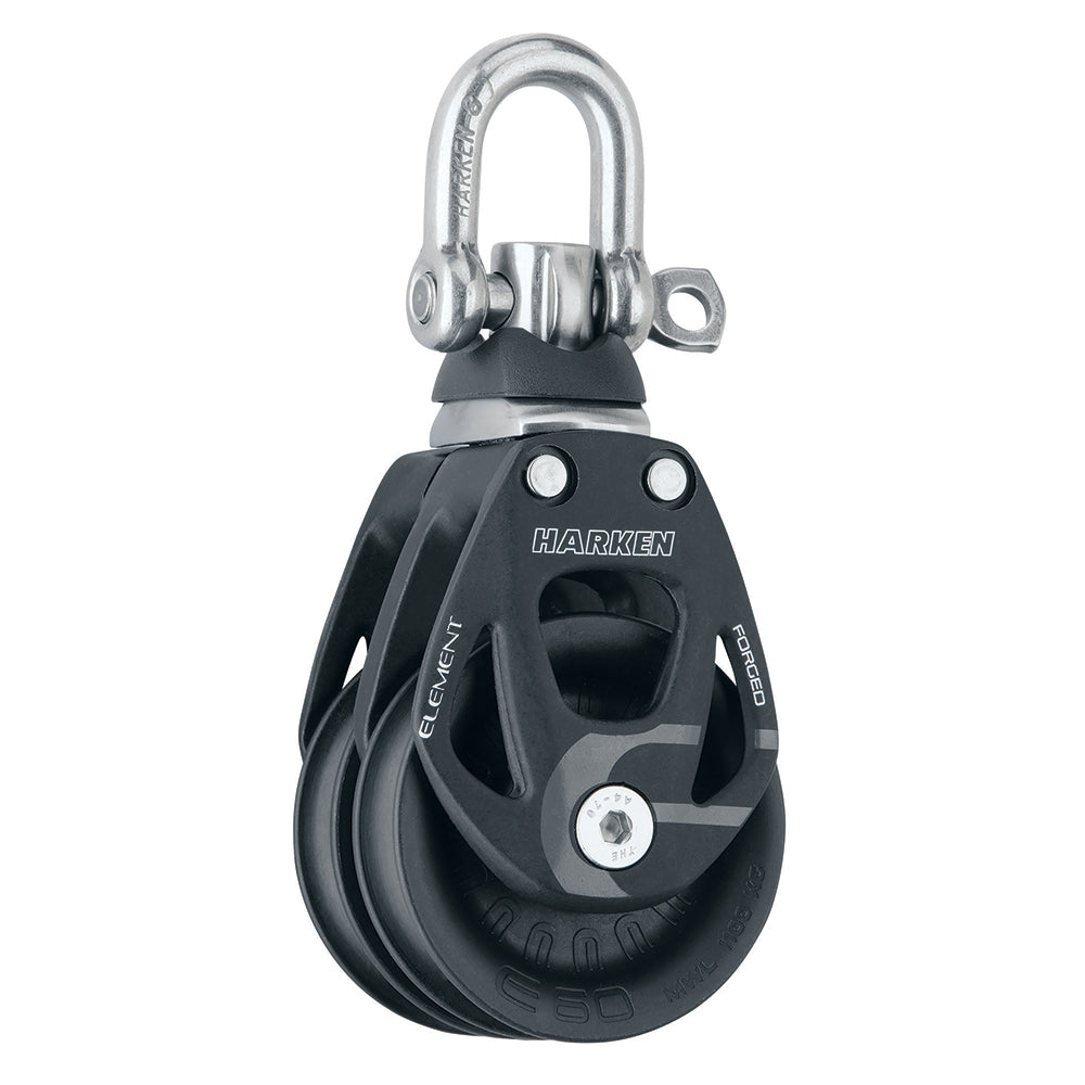 Harken 60mm Double Aluminum Element Block with Swivel