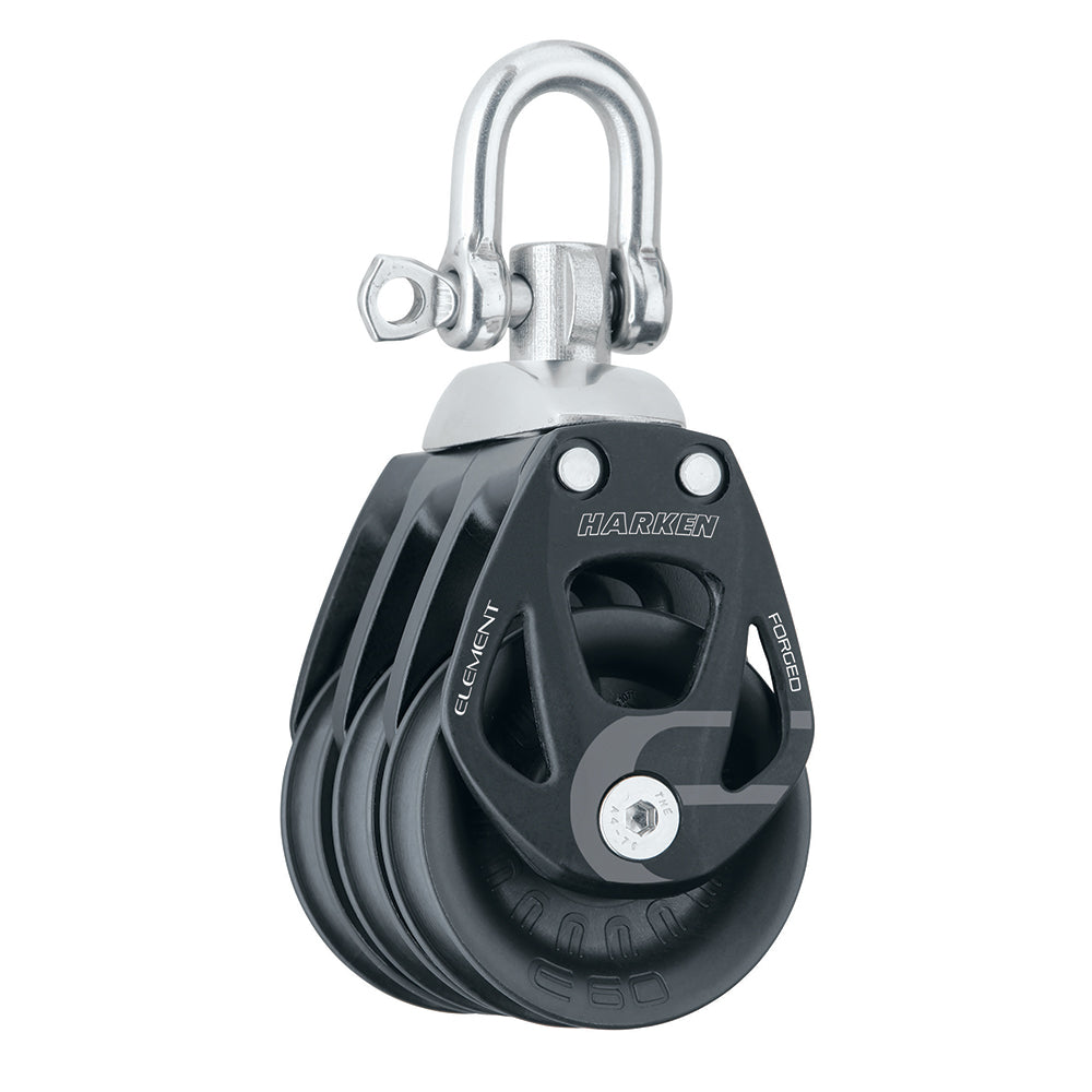 Harken 60mm Triple Aluminum Element Block with Swivel