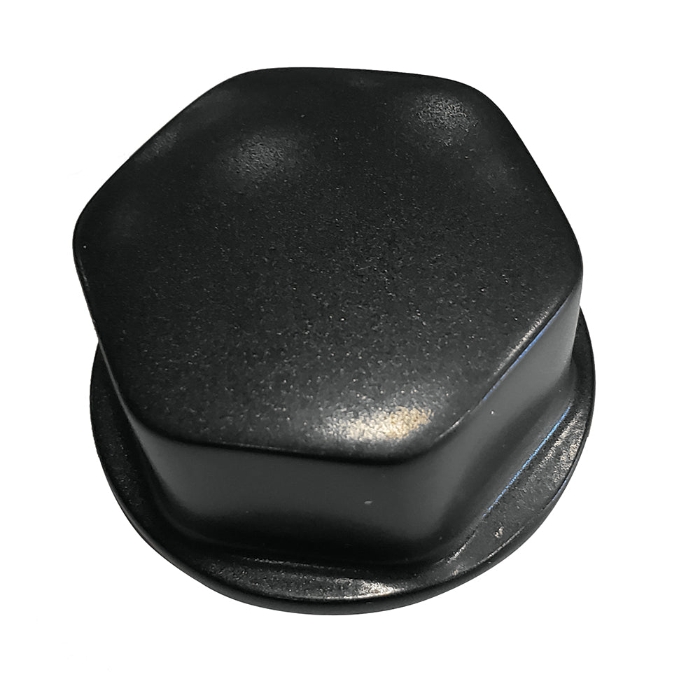 Schmitt Marine Faux Center Nut Black with 1/2" & 5/8" M12 Base for Cast Steering Wheels