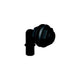 Flow-Rite Qwik-Lok Thru-Hull Fitting, 3/4", Black, Elbow Double Nut