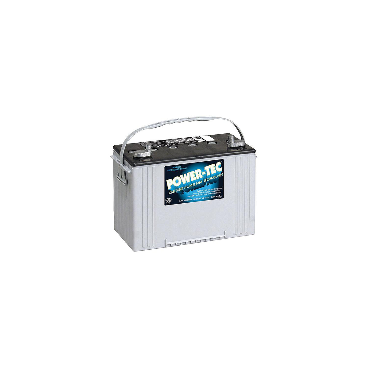 Midstate Battery Power-Tech AGM Battery 27 810 CA
