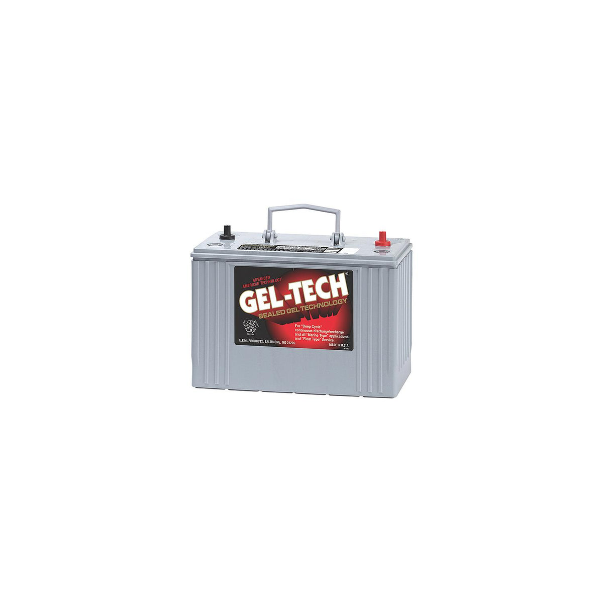 Midstate Battery Battery Gel Tech Dryfit 12 Volt 8G31DT