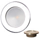 Lunasea Gen3 Warm White, RGBW Full Color 3.5” IP65 Recessed Light with Polished Stainless Steel Bezel - 12VDC