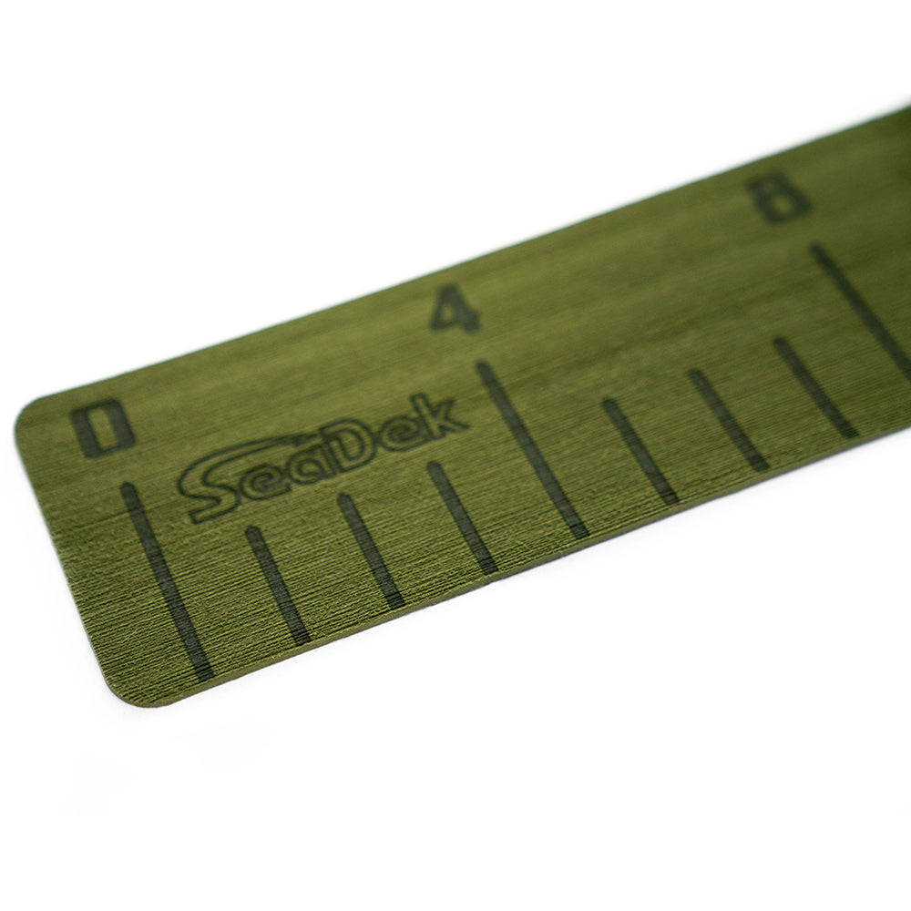 SeaDek 36" Fish Ruler - Olive Green with SeaDek Logo