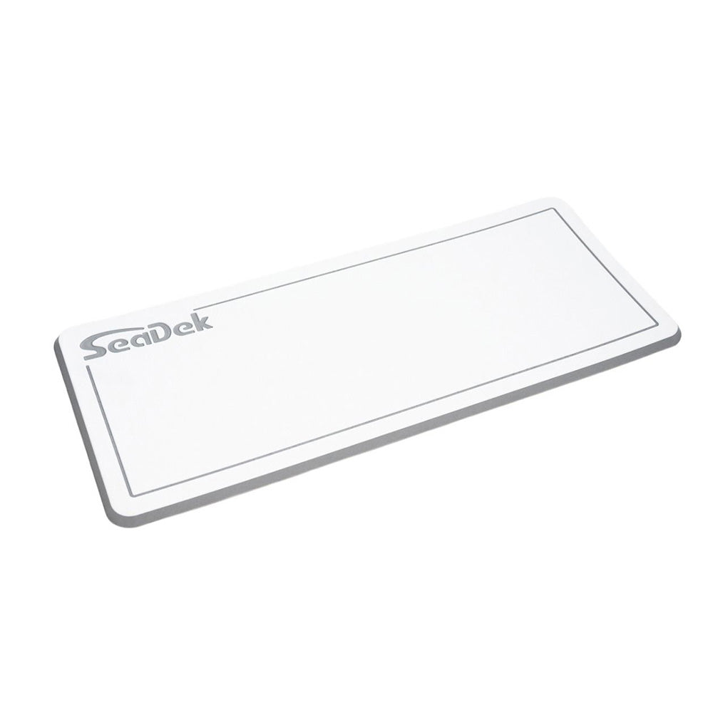 SeaDek Small Helm Pad - White/Storm Grey with SeaDek Logo