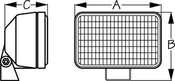 Sea Dog Halogen Floodlight with Stainless Steel Bracket