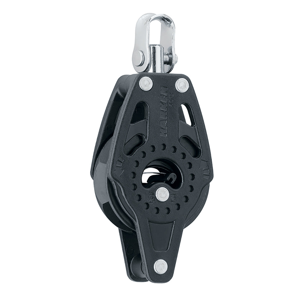 Harken 40mm Carbo Single Ratchet Block with Swivel & Becket