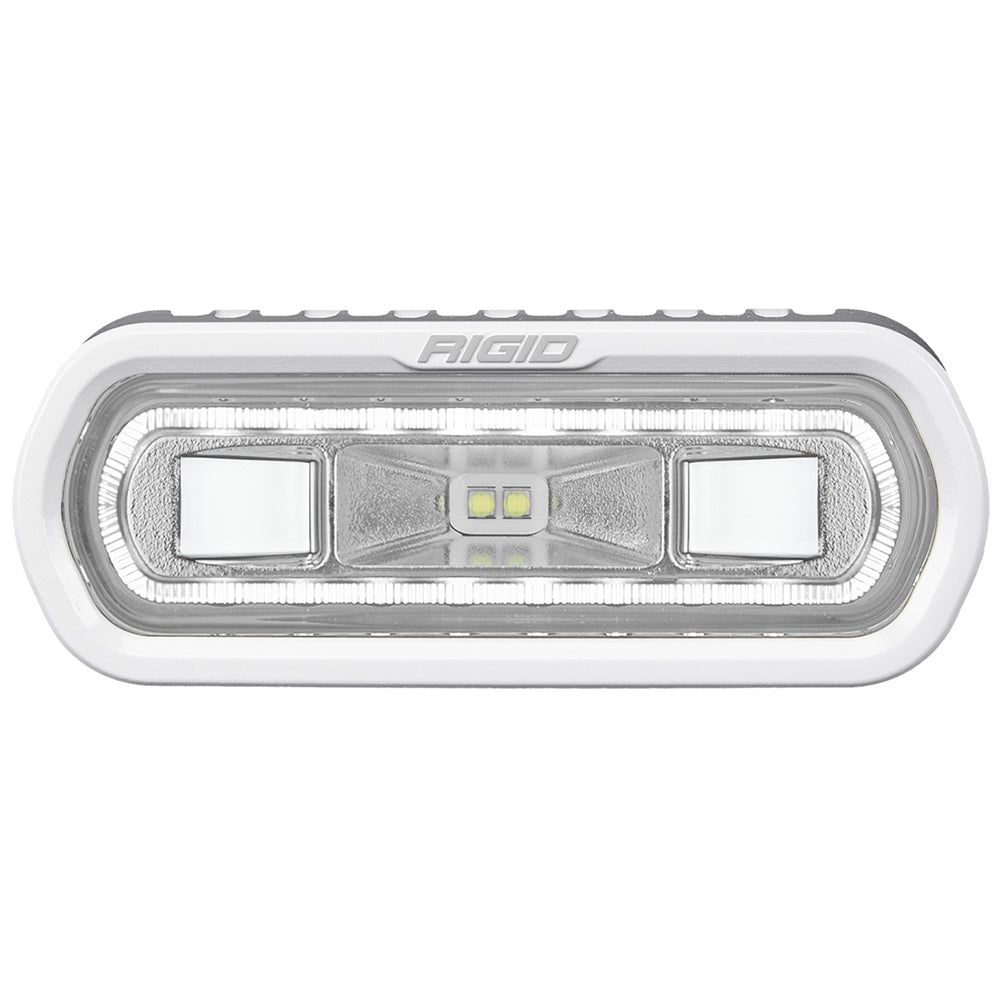 RIGID Industries SR-L Series Marine Spreader Light - White Surface Mount - White Light with White Halo