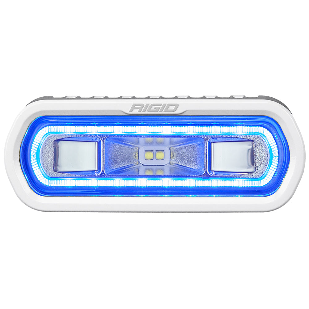 RIGID Industries SR-L Series Marine Spreader Light - White Surface Mount - White Light with Blue Halo