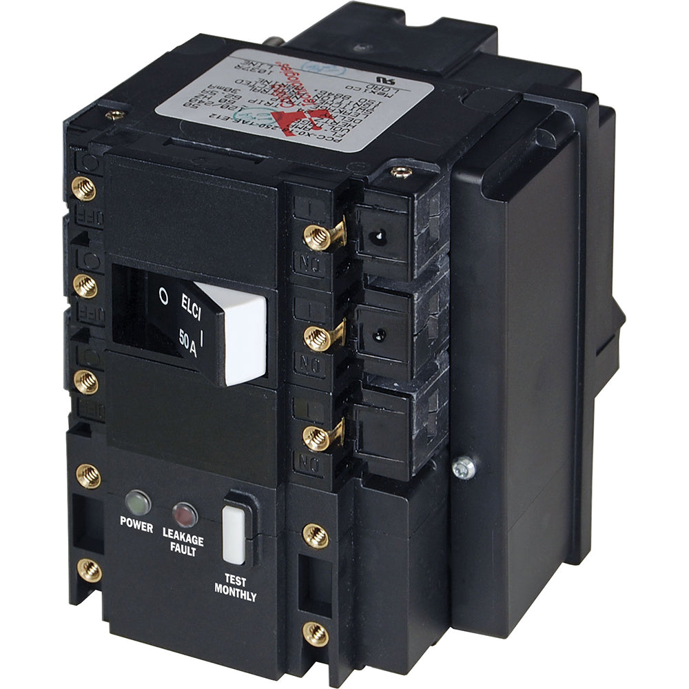 Blue Sea Systems C-Series ELCI Main Circuit Breaker - 120/240V AC 50A