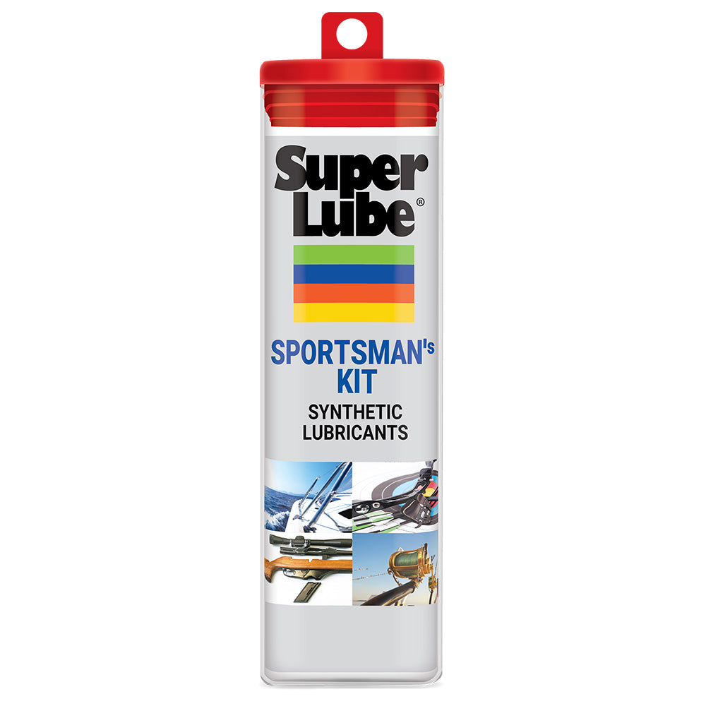 Super Lube Sportsman's Kit Synthetic Lubricants with Oil, Grease, Cleaning Cloth & Foam Swabs