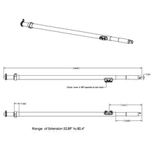 TACO Tele-Sun Carbon Fiber Shade Poles with Carry Bag