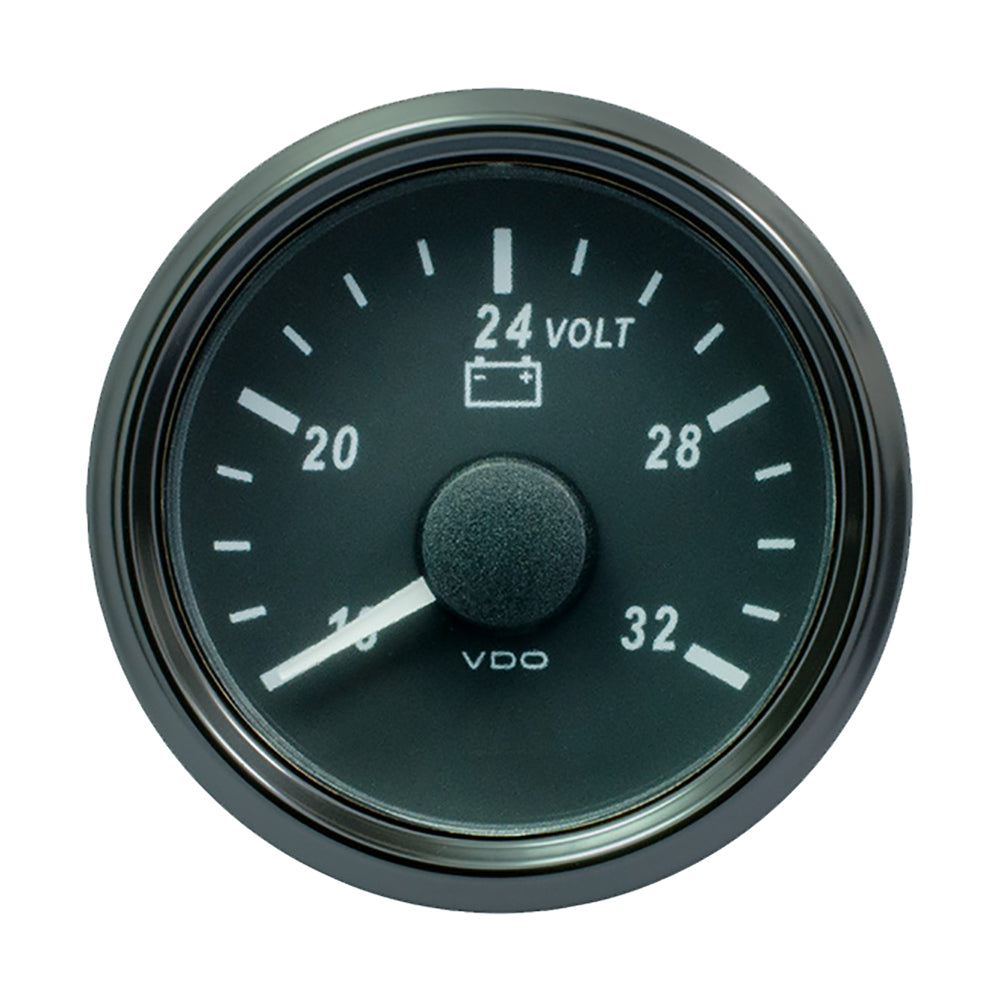 VDO SingleViu 52mm (2-1/16") Voltmeter for 24V Systems - 32V