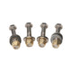 Dometic Jack Plates SeaStar Jack Plate Mounting Bolt Kit (Includes 4 each Stainless Steel Bolts, Brass Nylock Nuts and Washers) DK6125
