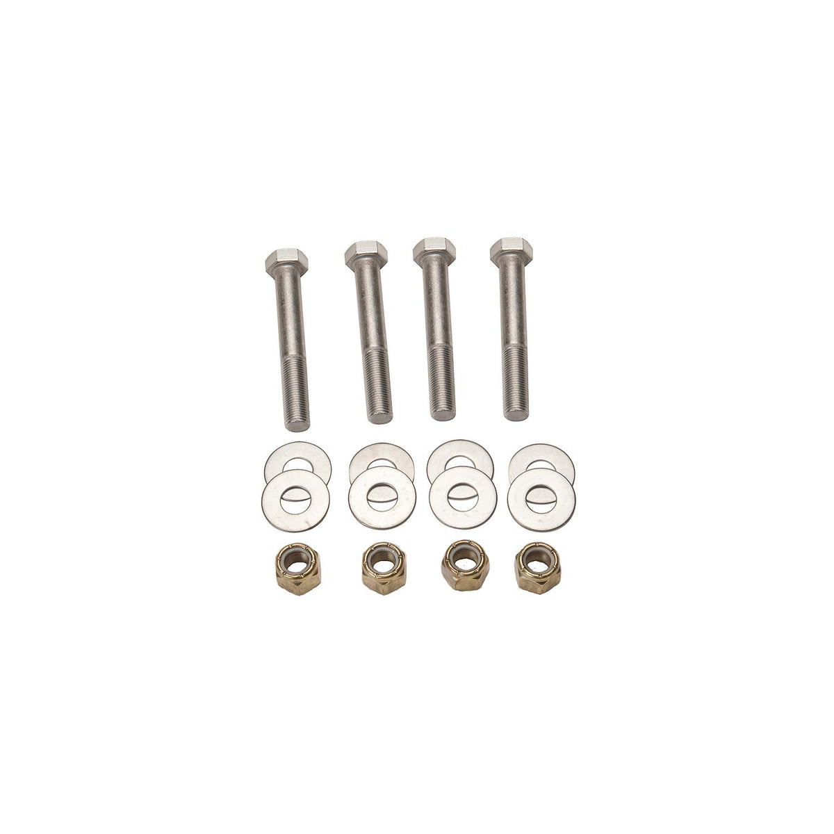 Dometic Jack Plates SeaStar Jack Plate Mounting Bolt Kit (Includes 4 each Stainless Steel Bolts, Brass Nylock Nuts and Washers) DK6135
