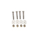 Dometic Jack Plates SeaStar Jack Plate Mounting Bolt Kit (Includes 4 each Stainless Steel Bolts, Brass Nylock Nuts and Washers) DK6135